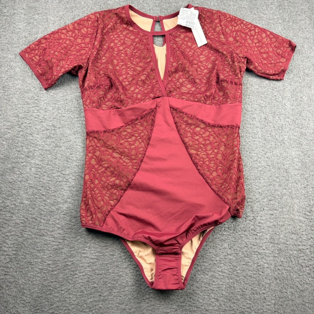 Triumph Juliana Paes Sensuale Body Burgundy Lace Bodysuit XG XL 235-SENSUALE